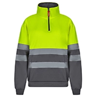 Felpa mezza zip