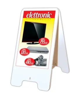 Cavalletto Espositore 20x30 cm spess. 5mm in pvc