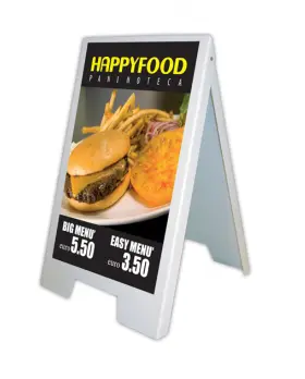 Cavalletto Display PVC 50x60 cm bifacciale