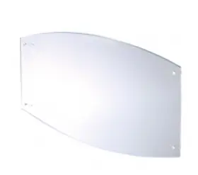 Targa ellittica plexiglass 5 mm - 30 x 17 cm