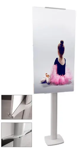 Espositore regolabile alluminio YS Panel 80x200cm