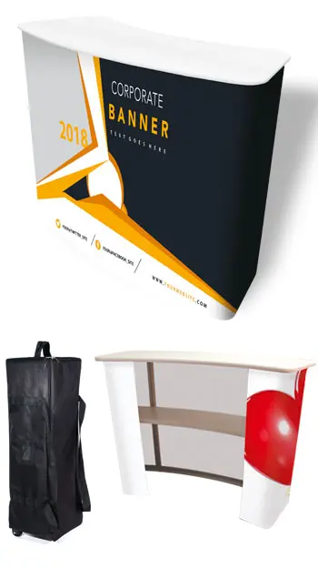 Desk curvo in alluminio