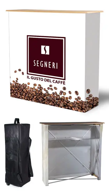 Desk promozionale personalizzato su tessuto