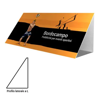 Bordocampo a L polionda 200x100