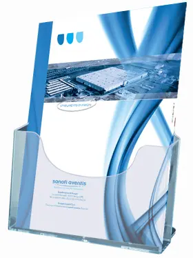 Portariviste e brochure monoscomparto 10,5x21 cm