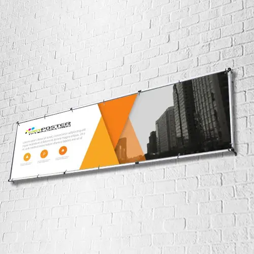 Banner con cornice 125x125 cm telaio Supporto da parete