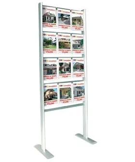 Expo immobiliare 72x200cm, 15 tasche A4 verticali