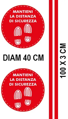 Kit adesivi distanziatori rossi B