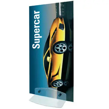 Pannello Perspex bifacciale con base in plexiglass 100x200 cm 