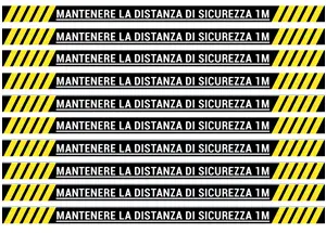 Striscia adesiva nero - kit 10 pz