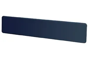 Targa in acciaio 100x20 cm con 2 attachi orizzontale