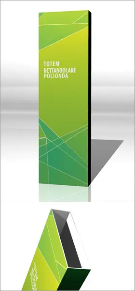 Totem Rettangolare polionda 30x160