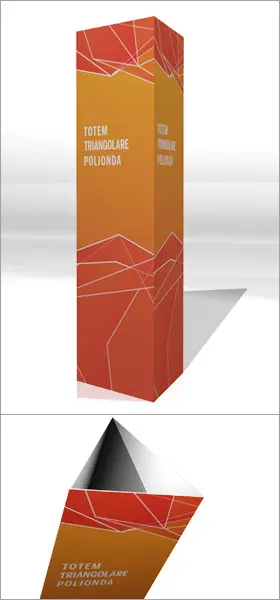 Totem Triangolare 30x160