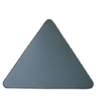 Targa triangolare in metallo