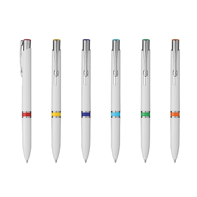 Penna Perla in plastica con inserti colorati