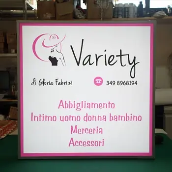 insegna luminosa negozio 2