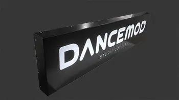 insegna pannello traforato