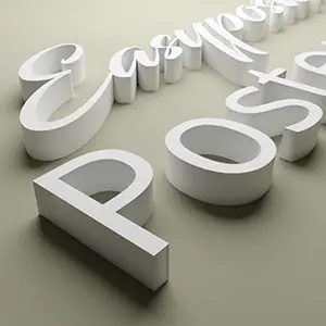 Scritta 3D intagliata su forex 30 mm 