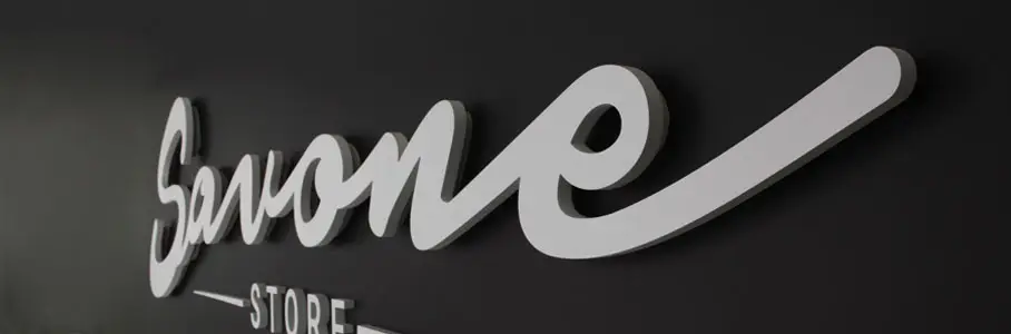 Scritta 3D intagliata su forex 30 mm 